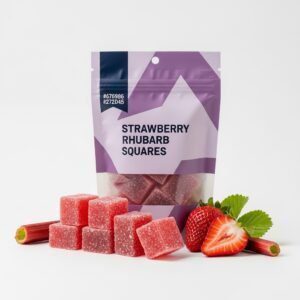 Strawberry Rhubarb Squares